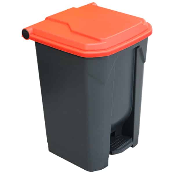 50L Pedal Bin - Red Lid (PBS050RED) image 0