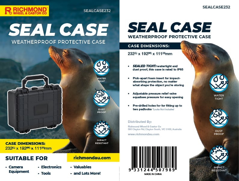 Seal Case – 232x192x111mm Weatherproof Equipment Case (SEALCASE232) image 13
