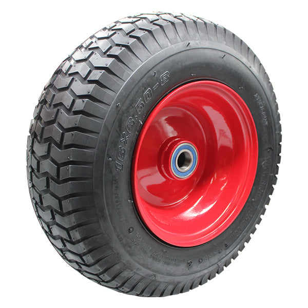 400mm Steel Centred Pneumatic Wheel | 1" Axle Diameter (PN1630-1BB) image 0
