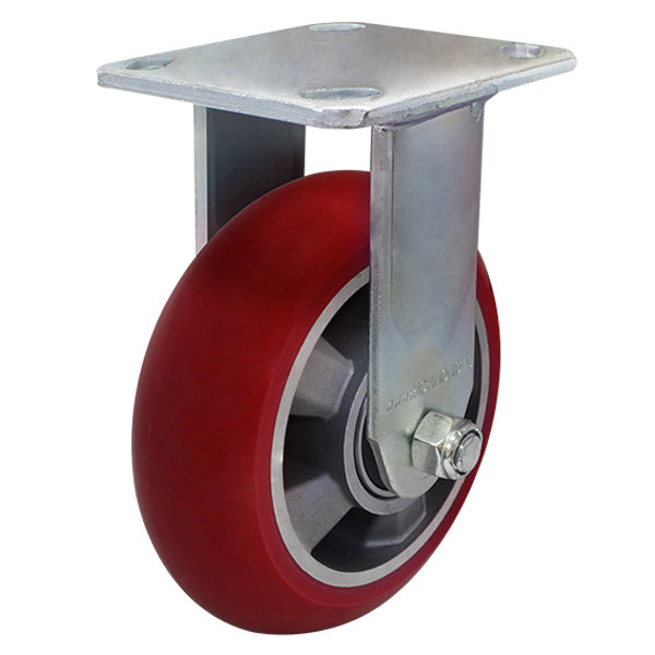 150mm Donut Profile Poly on Aluminium Wheel Castor 150kg Capacity (R6627) image 0