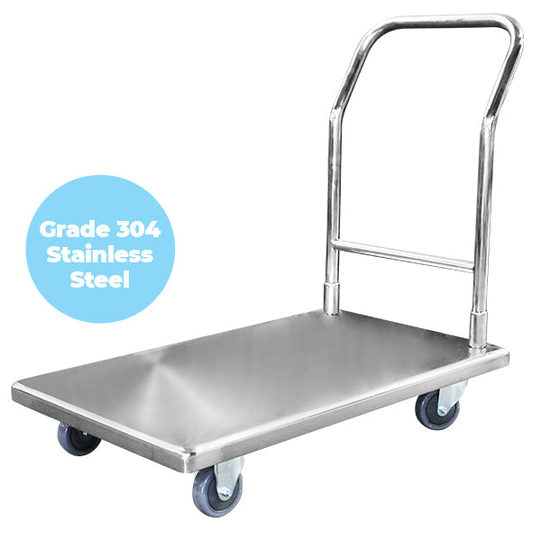 Stainless Platform Trolley | 850mm x 545mm | PFR026 image 0
