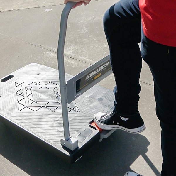 900 x 600mm Folding Platform Trolley with Pedal/Foot Brake | PFR044 image 3