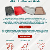 MTA DISPLAY TRAY LID (SUIT 1612) STACKABLE CLEAR (L1612-LID). image 3