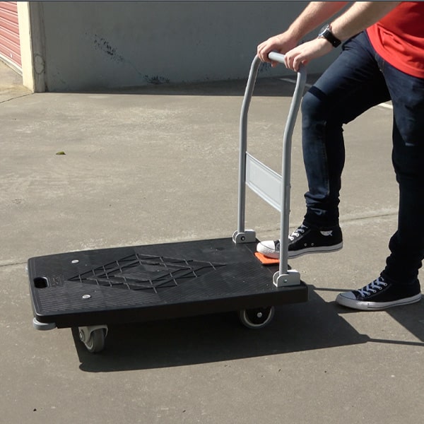 900 x 600mm Folding Platform Trolley with Pedal/Foot Brake | PFR044 image 10
