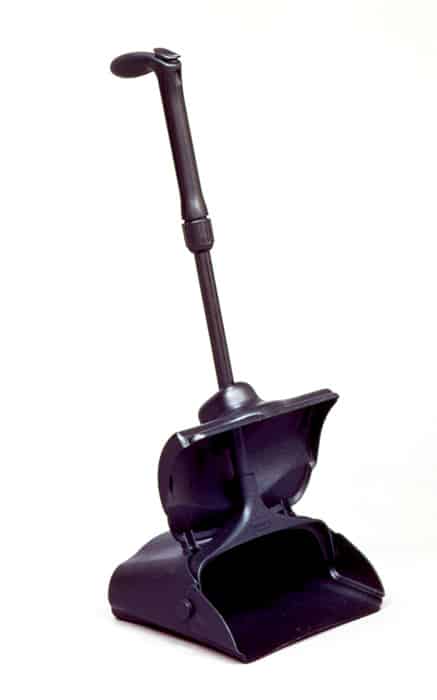 Rubbermaid Lobby Pro Deluxe Upright Dust Pan with Cover and Adjustable Grip Handle Black Color | RFG253300 image 0