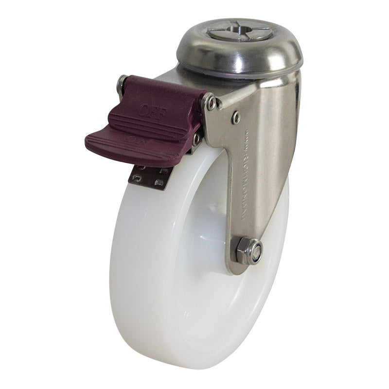 Richmond Stainless Steel Elite Castor with Nylon 125mm Wheel and Brake (S5590B) image 0
