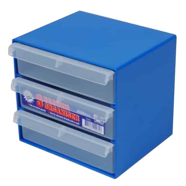 Fischer | 3 Drawer Unit Blue | 1H044 image 0