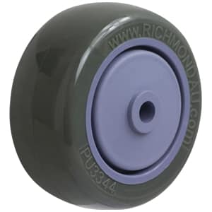 75mm Polyurethane Tyred Nylon Centred Wheel | 3/8" Axle Diameter (PU3344-37) image 0
