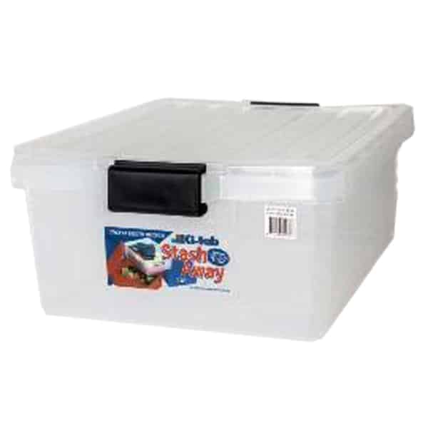 Stashaway Bin &amp; Lid 20L Clear | 342BELP052C image 0