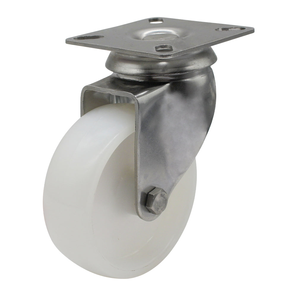 75mm Nylon Wheel 50kg Capacity Stainless Steel Castor (S3730) image 0