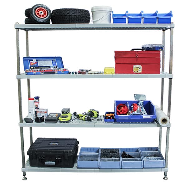 4 Tier Stainless Steel Coolroom Shelving – 1500mm (W) x 380mm (D) x 1600mm (H) (SHE002) image 8
