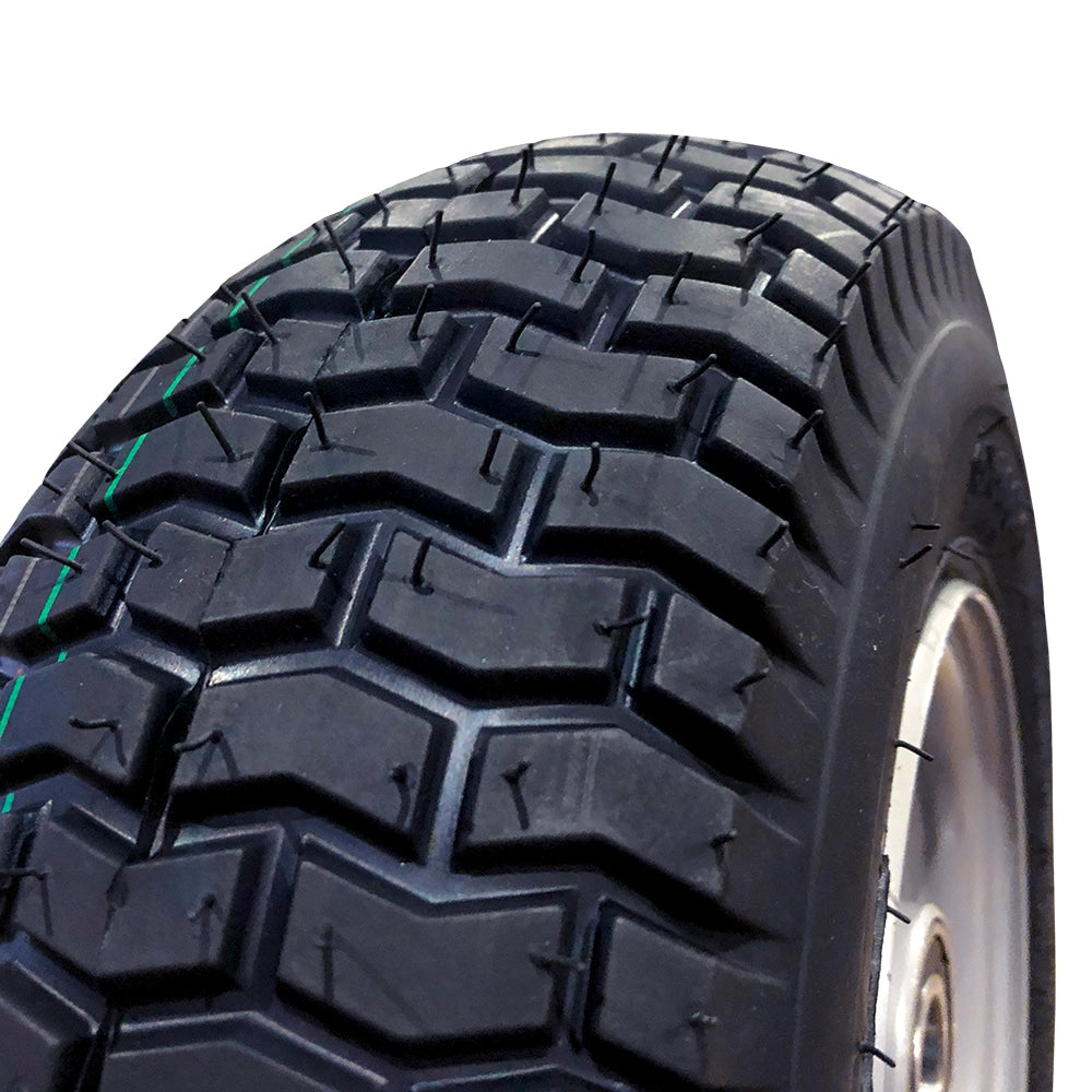 13 X 5.00-6 Pneumatic Wheel With 25mm Precision Bearing And Block Pattern Turf Tyre (PN13-500-6BB) image 1