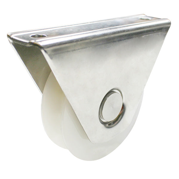88mm Stainless Bottom Mount Nylon Gate Track Wheel (GTR238) image 0