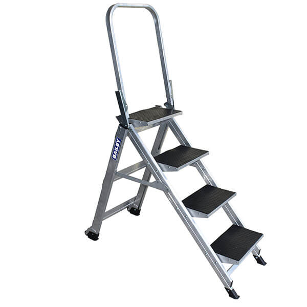 Bailey Stairway Ladder 4 Step with Handrail | FS13752 image 0