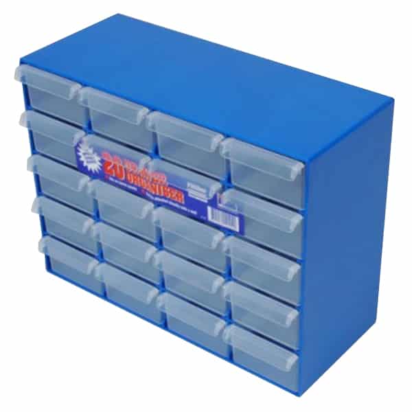 Fischer | 20 Drawer Unit Blue | 1H051 image 0