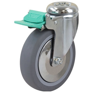 Richmond Castor Swivel with Institutional Rubber 125mm Wheel and Direction Lock (S5580D) image 0
