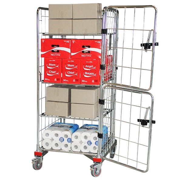 4 Sided Roll Cage with 2 Half Doors + 1 Full Door - Z Base (RCR411) image 11