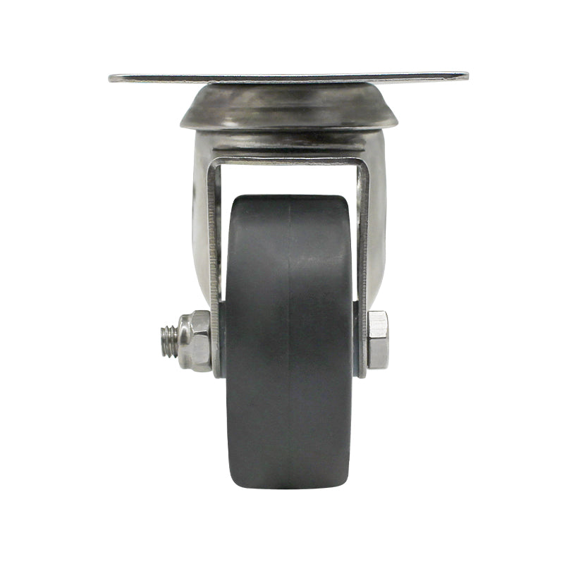 50mm Rubber Wheel 30kg Capacity Stainless Steel Castor (S2726) image 3
