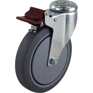 Richmond Castor Swivel with 150mm Institutional Rubber Wheel and Brake (S6080B) image 0