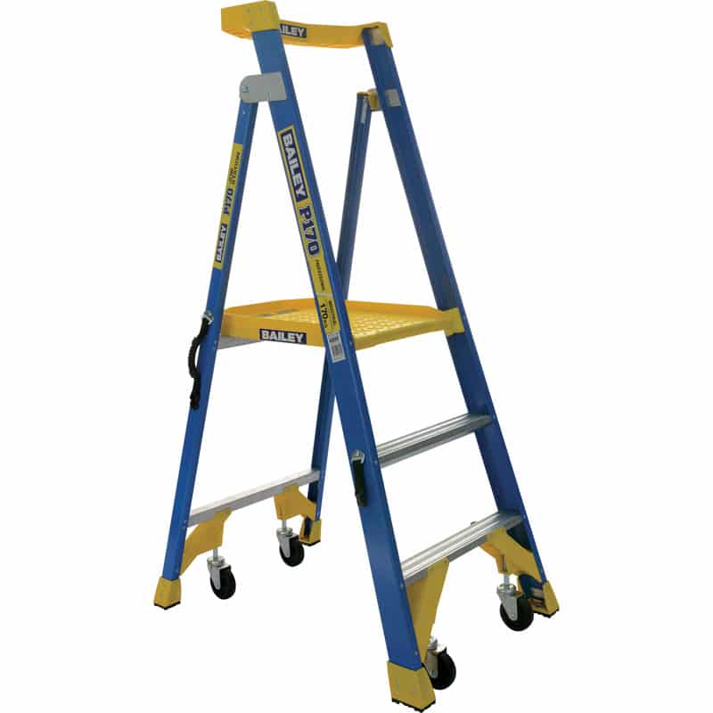 Bailey Fibreglass Platform 3 Step Ladder 170KG | P170-3 FS13530 image 0