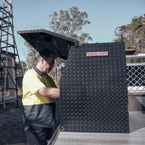 WEATHER GUARD Black Aluminium Upright Ute Box 1500 x 600 x 800mm (UT10010-BK) image 10
