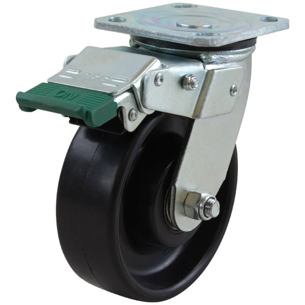 150mm Nylon Wheel 400kg Capacity Castor (S6633D) image 0