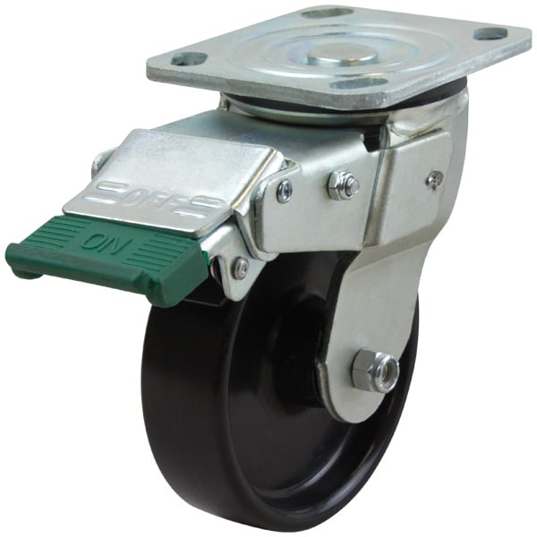 Richmond Castor Swivel with 125mm Nylon Wheel and Directional Lock (S5533D) image 0