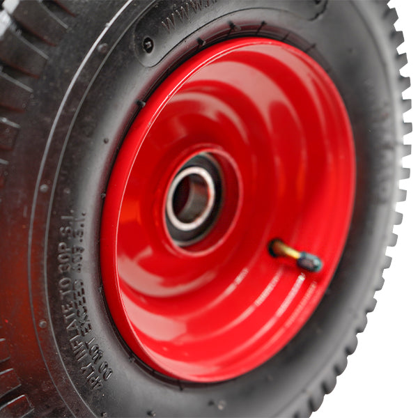 320mm Steel Centred Offset Pneumatic Wheel | 1" Axle Diameter (PN1276-1BB) image 6