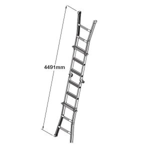 Bailey Ladder 2.3-4.5m Multi-Purpose 135kg Aluminium B XS 20 | FS13644 image 4