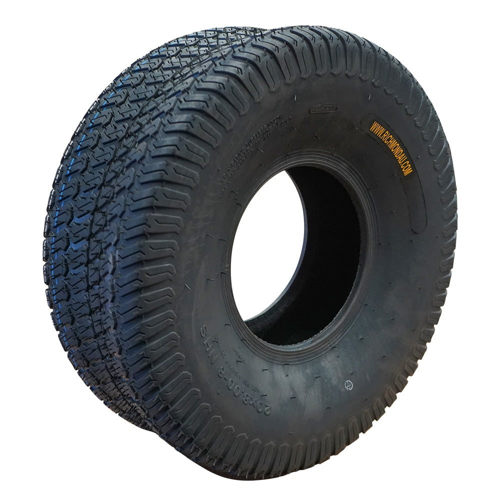20 X 8.00-8 4PR Tubeless Premium Turf Pattern Mower Tyre (TY20-800-8TUR) image 1
