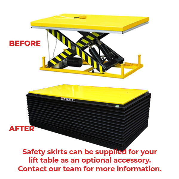 1000x2000mm Powered Single Scissor Lift Table 2000kg | SLR026 image 1