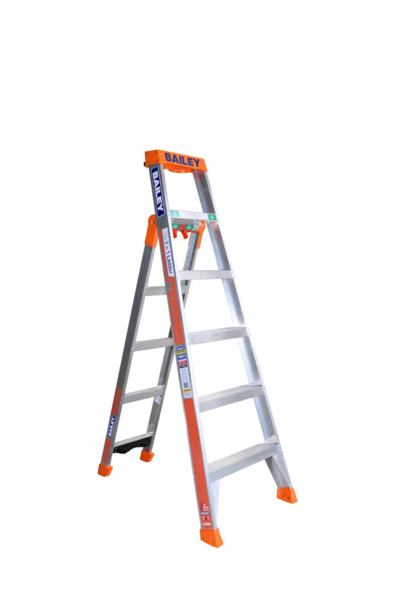 Bailey 3 IN 1 Step Leaning Straight Ladder 2.4m 150kg | FS13864 image 0