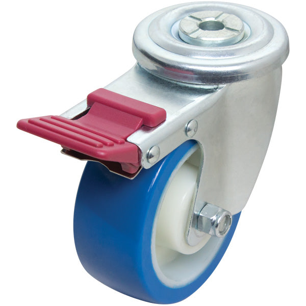 Richmond Castor Swivel with Rebound Polyurethane 125mm Wheel and Brake (S5216B) image 0