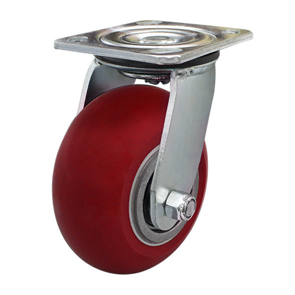 100mm Donut Profile Poly on Aluminium Wheel Castor 125kg Capacity (S4372) image 0