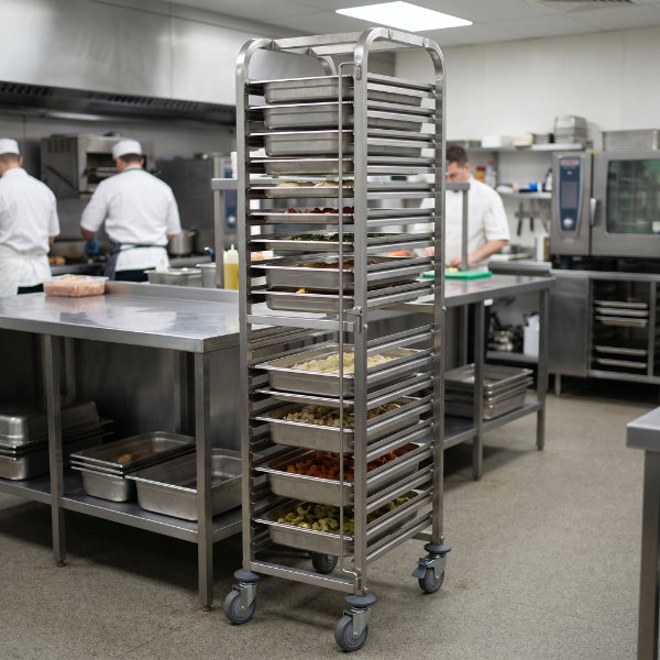 18 Tier Grade 201 Stainless Steel Gastronorm Trolley (BKRGN002)