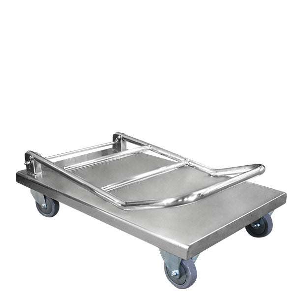Stainless Folding Handle Platform Trolley | 820mm x 515mm | PFR028 image 2