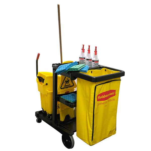 Rubbermaid | Cleaning Trolley with Zip Bag | RFG617388 image 1