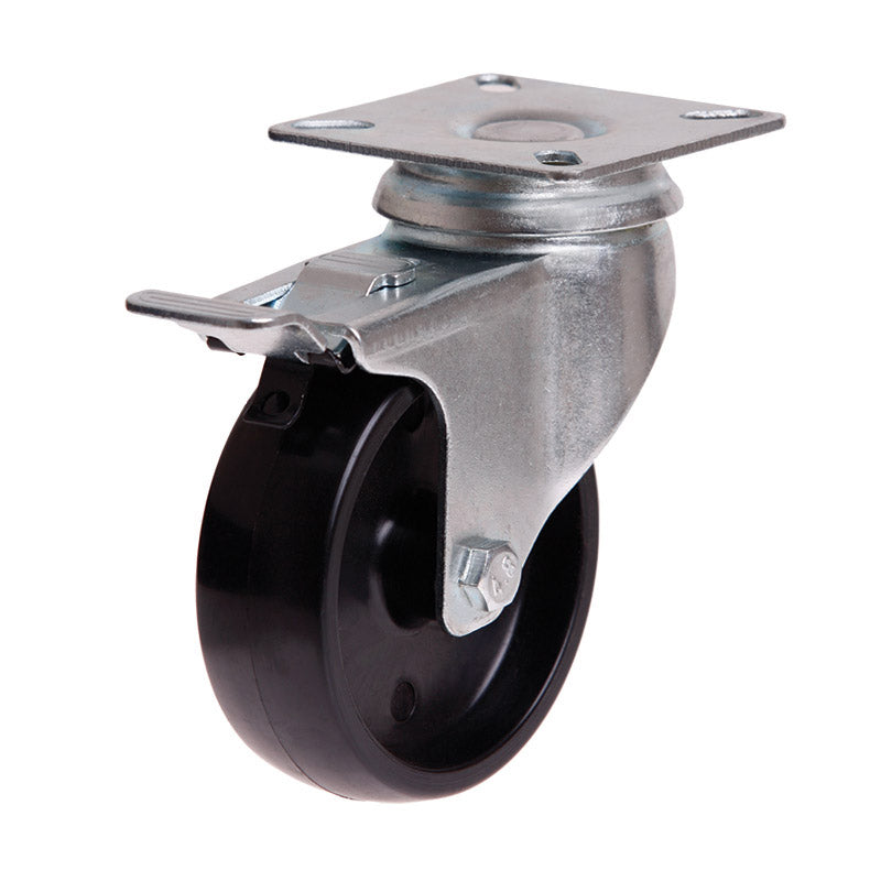 Richmond Castor Swivel with Nylon 75mm Wheel and Brake (S3708B) image 0