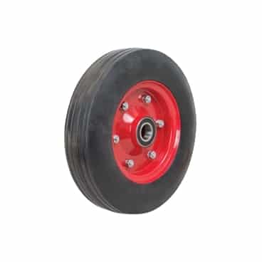 280mm Cushion Rubber Steel Centered BB Black Richmond Wheel | CR1110N-1CR image 0