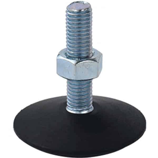 M12 Mild Steel Fixed Foot Adjustable Levelling Feet | LVR053 image 0
