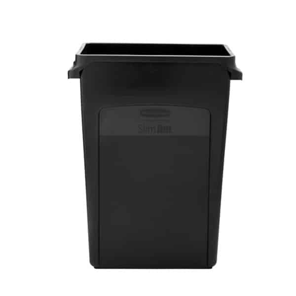 Rubbermaid Vented SLIM JIM® 61L Black Container | RFG1955959 image 1
