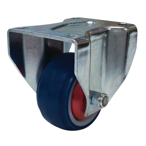 80mm Rebound Rubber Wheel 100kg Capacity Castor (R3605) image 0