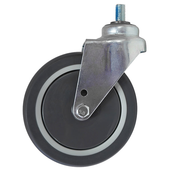 125mm Anti-Static Rubber Shopping Trolley Castor (S5161) image 1