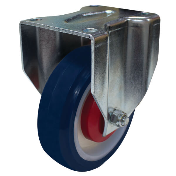 125mm Rebound Rubber Wheel 150kg Capacity Castor (R5605) image 0