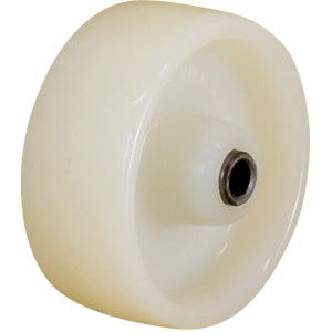 75mm White Nylon Plain Bore Wheel | NY3321-31WHT image 0