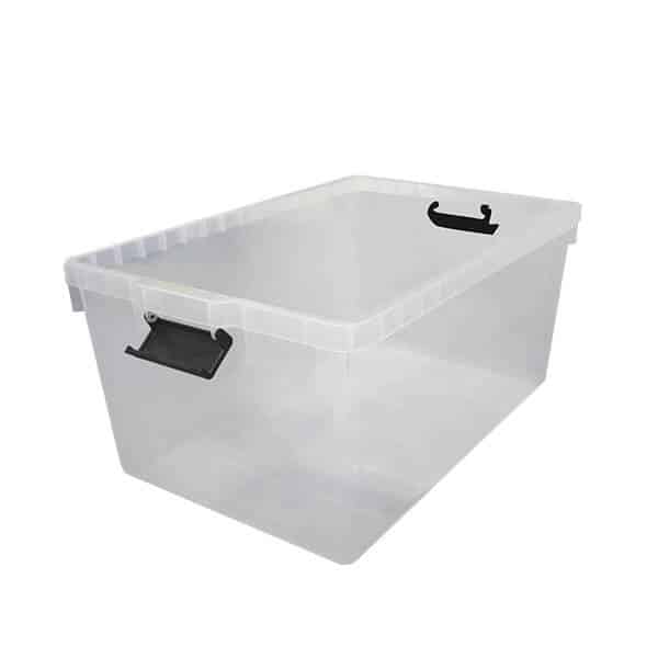Stashaway Bin and Lid 28L Clear | 342BELP053C image 0