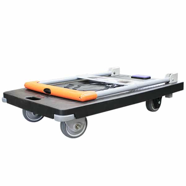 900 x 600mm Folding Platform Trolley with Deadman/Handle Brake | PFR043 image 5