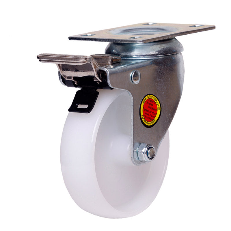 Richmond Castor Swivel with Nylon 100mm Wheel and Brake (S4406B) image 0