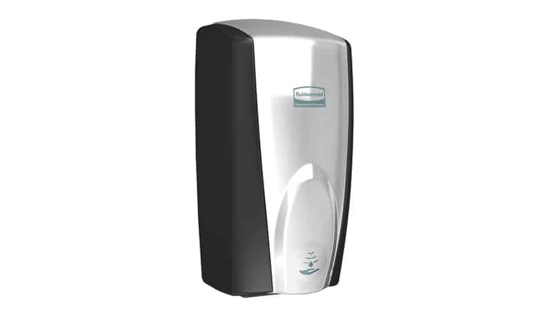 Rubbermaid Autofoam Touch-Free Dispenser 1100ml Black and Chrome Colour | RFG750411 image 0