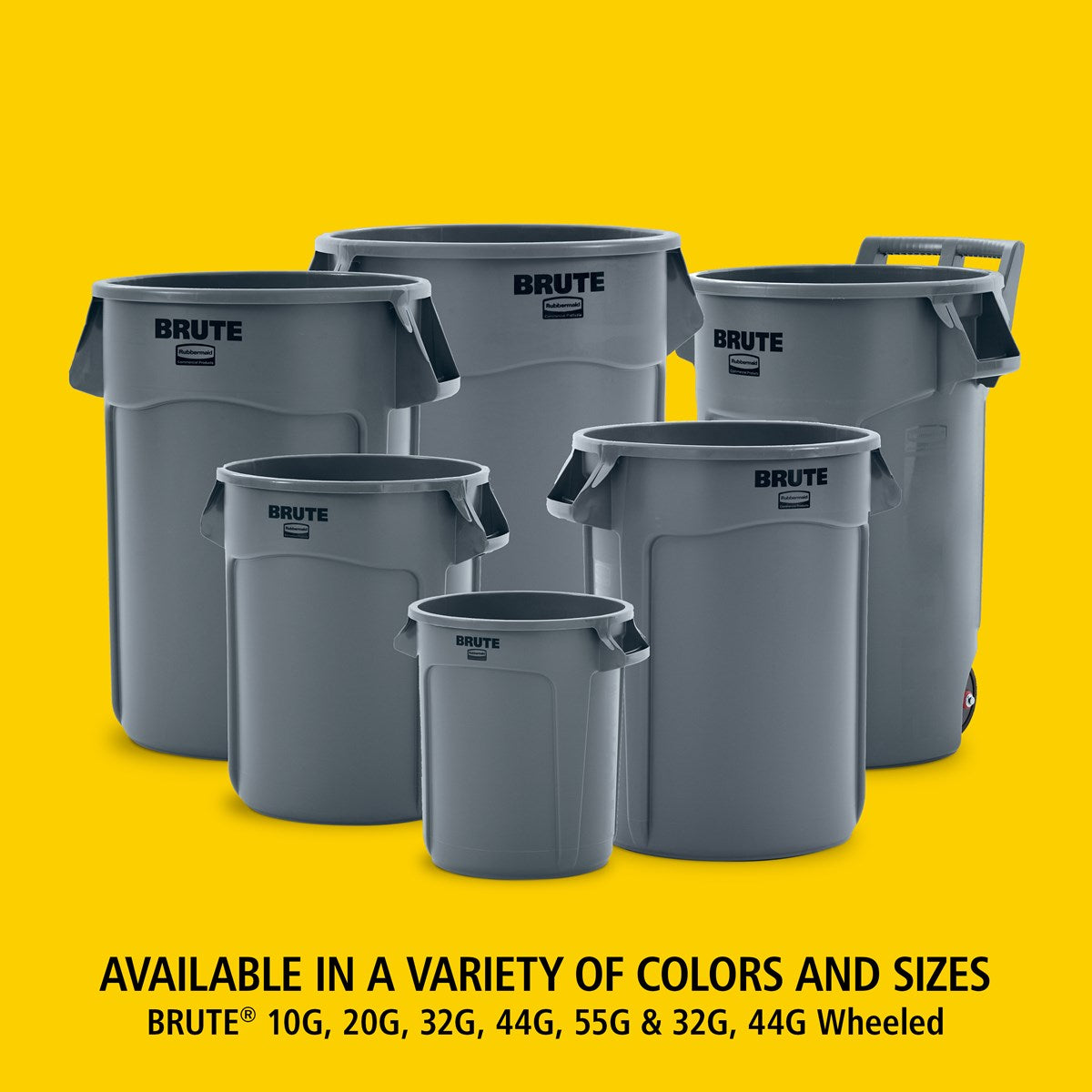 Rubbermaid White BRUTE 121.1L Bin | FG263200WHT